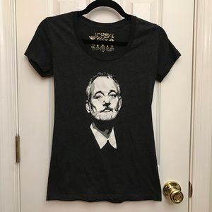 Bill Murray BFM The Chive Tee Ladies Small Black
